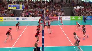 Croatia fighting for every point  EuroVolleyW 2019 [upl. by Brinkema]