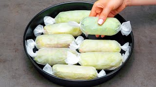 ¡Todos buscan la receta de estos rollitos de col Sencillo y delicioso [upl. by Aneeuq]