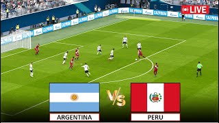 🔴Live  Argentina vs Peru I World Cup Qualification CONMEBOL I Full Match Live I eFootball Pes 21 [upl. by Lukas916]