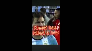 Messi has killed a boy😮😮😮😮 funnysocceredit soccerboi soccer messing [upl. by Yssep]