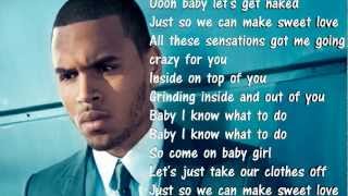 Chris Brown  Sweet Love Lyrics HD [upl. by Touber225]