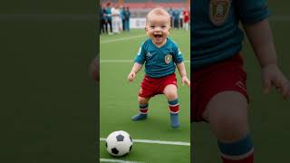 quot👶⚽ Baby Football Star Crowd Goes Wild as Little One Joins the Game [upl. by Savvas]