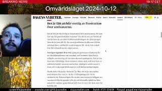 Nyhetsanalys  20241012 [upl. by Odlamur]