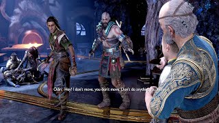 God of War 5 Ragnarok  ODIN Reveals Himself amp Kills Brok Scene 4K 60FPS PS5 [upl. by Ardnot406]