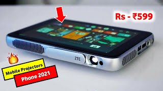 Top 5 Projector Phone in 2021 Starting Price ₹3500 ⚡⚡⚡ ₹3500 रुपया में Projector mobile [upl. by Rimhsak263]