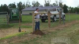 Field Fence Installation Part 1 of 2 [upl. by Leinahtan113]