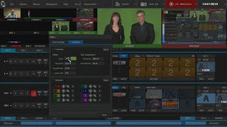 8 Triscaster NewTek Trabajo con Mix Effects  Chroma Set Virtual cámaras [upl. by Karlik]