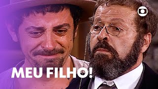 Januário descobre que é filho de Joaquim maior inimigo de Petruchio  O Cravo e a Rosa  TV Globo [upl. by Tonia]