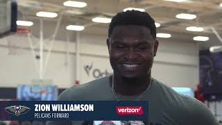 Zion Williamson on Injury Status at Phoenix Suns  New Orleans Pelicans [upl. by Blaire]