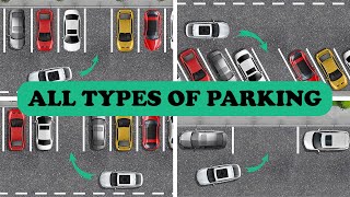 ALL TYPES of Parking in ONE Video ParallelStraightAngle Parking [upl. by Aicelaf]