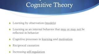 Social Cognitive Theory Part 1 [upl. by Faunie621]