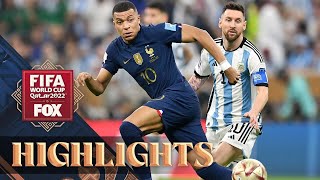 Argentina vs France Highlights  2022 FIFA World Cup Final [upl. by Ynnohj]