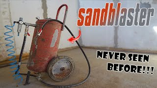 DIY Sandblaster Homemade Never seen before [upl. by Motch]