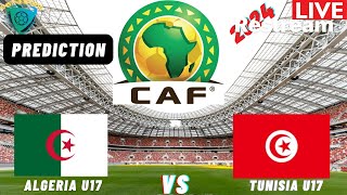 Algeria vs Tunisia CAF U17 Africa Nations Cup 2024 Qualifiers Commentary Score amp Highlights [upl. by Coretta]