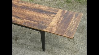 Reclaimed Oak Extension Dining Table Complete Build [upl. by Fiske]