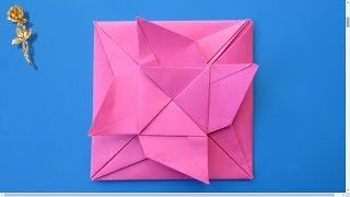 Origami  Enveloppe avec fleur [upl. by Xenia625]