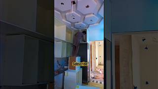 Fully highted kitchen cabinets installation ytshorts interiordesign interwood youtubeshorts diy [upl. by Fabiano]