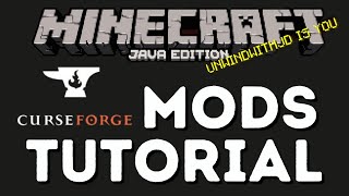 CURSEFORGE and Minecraft MODS TUTORIAL [upl. by Durand]