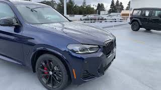 Tour the 2023 X3 M40i in Tanzanite Blue  4K [upl. by Asenad]