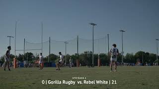 Gorilla U18 vs Rebel Rugby Academy White U18 Elite Tropical 7’s March 2024 [upl. by Kcirdehs]