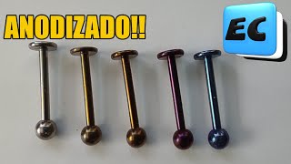 CAMBIA EL COLOR DE TUS PIERCINGS ANILLOS Y AROS SIN PINTURAS NI TINTAS anodizado [upl. by Omocaig]