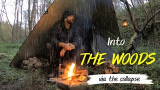 PREPARATION  Tarp amp Tent  Solo Survival CookingCamping via the collapse [upl. by Trahurn]