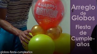 Decoracion con Globos para Fiesta de Cumpleaños [upl. by Akemad]