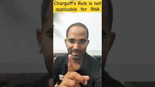 Chargaff’s rule is not applicable for RNA neet neetug cbse [upl. by Shields]