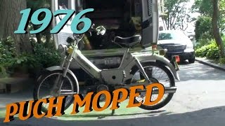 MOPED 1976 PUCH first start 31 years cold [upl. by Blau546]