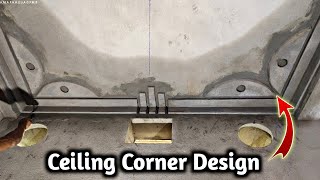 Ceiling Corner Design  Cements Sand And Ceiling Design [upl. by Scriven]