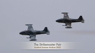 Strikemaster Pair  Duxford Summer Airshow 2022 [upl. by Kaye452]