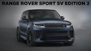 2024 Range Rover SPORT SV Edition TWO was revealed [upl. by Ecirtak]