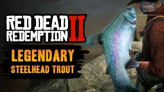 Red Dead Redemption 2 Legendary Fish  Legendary Steelhead Trout [upl. by Esalb]