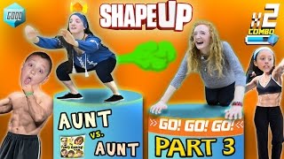 FGTEEV Aunts Work Out SHAPE UP Pt 3 Fitness Challenge Competition Family Fun [upl. by Naget]