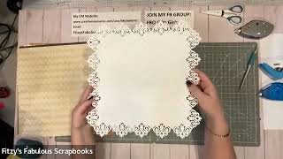 Creative Memories Tips and Tricks for Making a Frame with Damask Flourish Frame Punch [upl. by Michell]