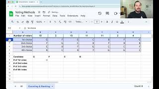 Counting Ranked Votes in Google Sheets with IFSUM [upl. by Hoes]