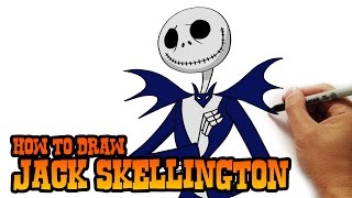 How to Draw Jack Skellington Easy Art Lesson [upl. by Dunston]