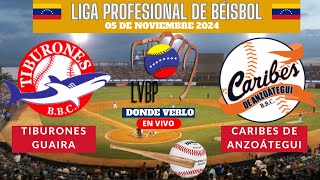 🇻🇪LVBP⚾️Dónde Ver EN VIVO Tiburones de la Guaira vs Caribes Temporada 20242025 [upl. by Fleda]