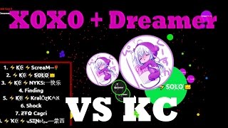 Agario  XOXO amp 🌹Dreamer Full Clan Leaderboard Takeover 86 vs ⚡K☪⚡  Realtime Splitrunning [upl. by Amathist]