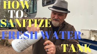 How to Sanitize A Fresh Water Tank in an RV [upl. by Lledniuq441]