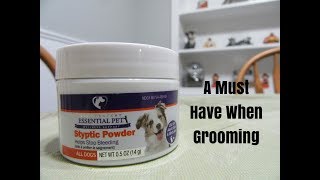 Styptic Powder  Dog Grooming Tip  Schnauzer Grooming [upl. by Sihon]