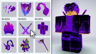 30 ITENS GRÁTIS ROXO NO ROBLOX😲💜 FÁCIL DE CONSEGUIR EM 2024 [upl. by Casimire206]