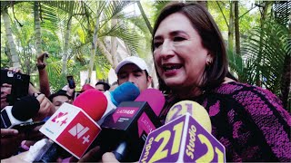 Entrevista a Xóchitl Gálvez Ruiz previa al encuentro en Tepic Nayarit  G3RNoticias viral [upl. by Lovash]