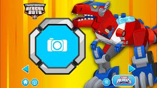 Transformers Rescue Bots Dino Island  Heatwave Chase Blades amp Boulder change into dinosaur mode [upl. by Akiam]