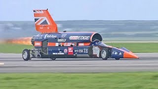 World FASTEST Rocket Car 1000MPH Bloodhound SSC First Public Slow Runs [upl. by Niac]