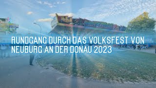 Volksfest Neuburg an der Donau Rundgang 2023 [upl. by Dardani]