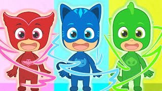 Cabeza Hombros Rodillas Pies  con PJ Masks  Canciones para niños [upl. by Sig]