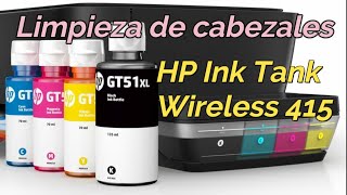 Cómo limpiar cabezales HP Ink Tank Wireless 415 [upl. by Ikoek953]