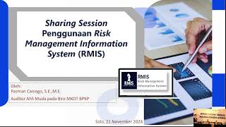 Sharing Session Penggunaan Risk Management Information System RMIS Kota Mojokerto [upl. by Hunt754]