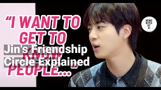 BTS Jin Admits to Having Few Friends on KStar Next Door [upl. by Ahsinit550]